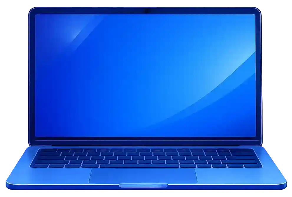 Notebook representando criação de sites profissionais