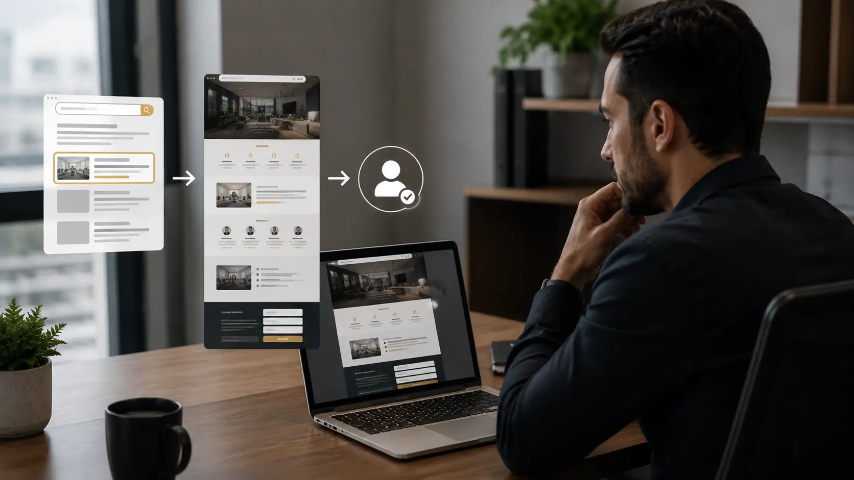 Landing page estruturada para transformar visitantes em potenciais clientes