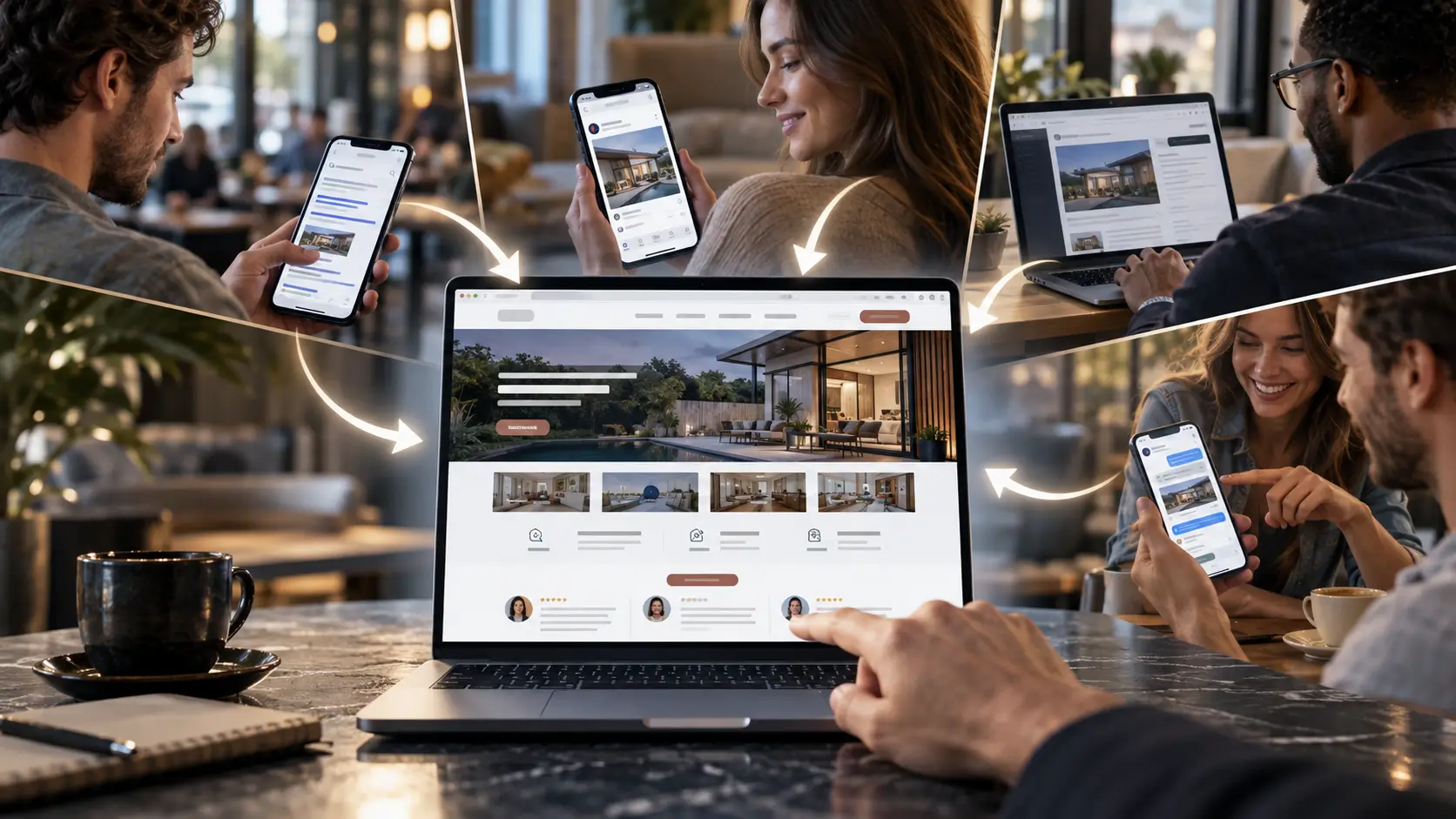 Site profissional atraindo visitantes e transformando acessos em novos contatos